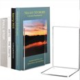 thumbnail image 3 of Kearding Estantería que ahorra espacio, 4 pack/lote, para almacenar cuidadosamente libros, soporte minimalista para libros de acrílico Carpetas de archivos, 3 of 6