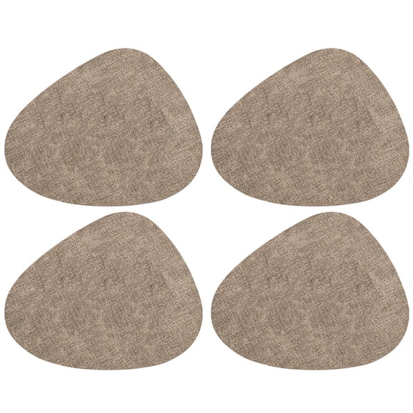 Set de cuatro posavasos redondos de 17,7 pulgadas antideslizantes para mesas de cena lavables.