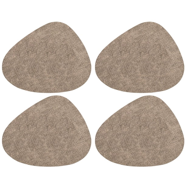 Set de cuatro posavasos redondos de 17,7 pulgadas antideslizantes para mesas de cena lavables.
