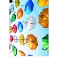 thumbnail image 1 of Kids Colorful Umbrela Flat Pile Area Rug 5x8 6x9 8x10 Feet, 1 of 4