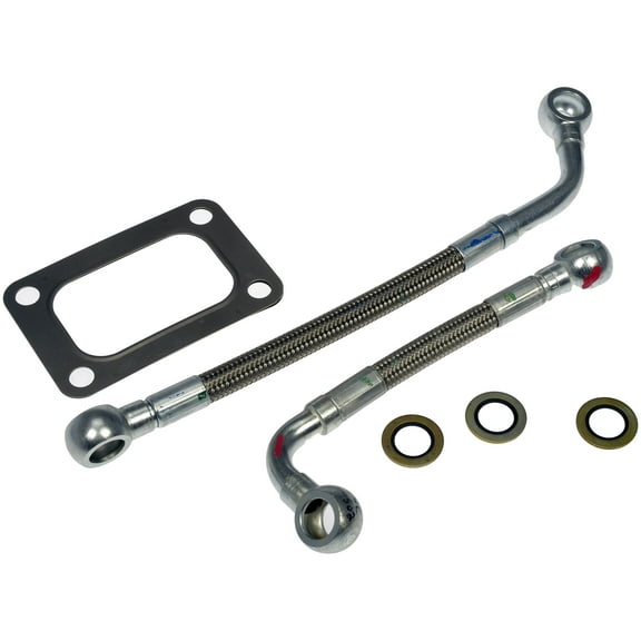 Dorman 667-502 Turbocharger Coolant Line for Specific Dodge / Ram Models, Natural