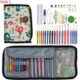 thumbnail image 3 of 36 Styles Crochet Hooks Set Knitting With Yarn Weave Knitting Needles Hook Kit Sewing Tools Gauge Scissors Knit with Storage Bag, 3 of 7