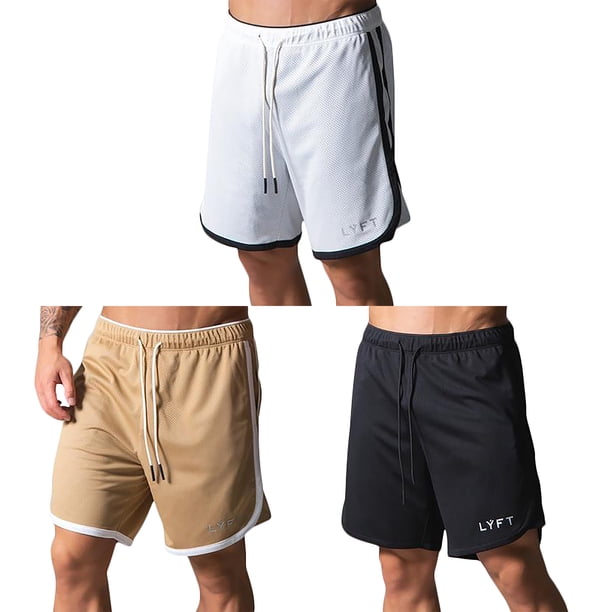 Pantalones cortos deportivos para hombre, bolsillos de secado rápido, pantalones cortos elásticos sueltos para correr de baloncesto