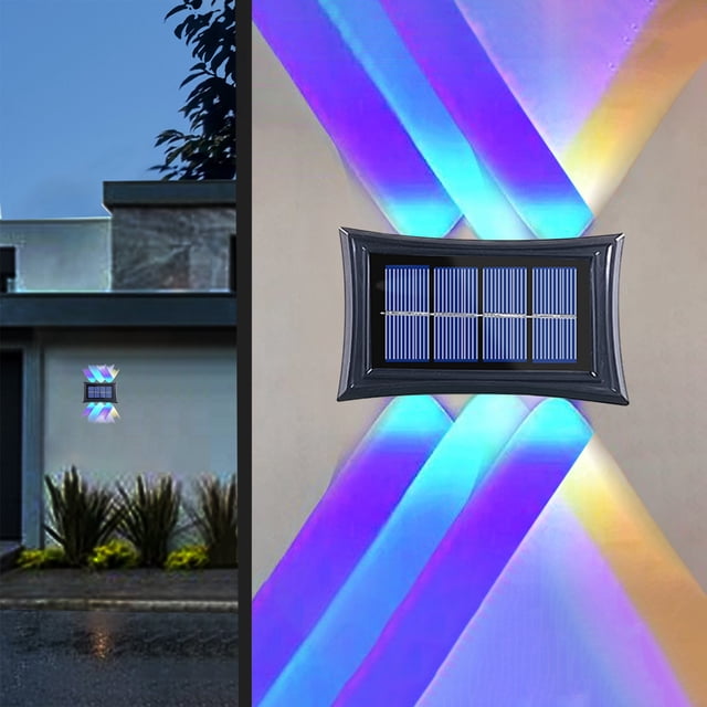 Lámparas solares exteriores - pack de 2, impermeables IP65, iluminación moderna para jardín, jardín, pasillo, patio