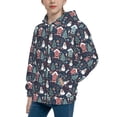 thumbnail image 2 of Pofeuu Christmas Village Print Teenage Zipper Hoodie Sweatshirts Hooded Casual Jackets With Pocket For Boys Girls-Medium, 2 of 6