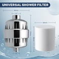 thumbnail image 2 of iSpring FSF2 33-Stage Universal Shower Filter Replacement Cartridge, Improves Conditions of Skin, Hair, and Nails, White, 2 of 8