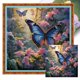 thumbnail image 1 of Hilo Algodón Bordado Punto Cruz Con Flores Y Mariposas 11CT 40x40cm, 1 of 9