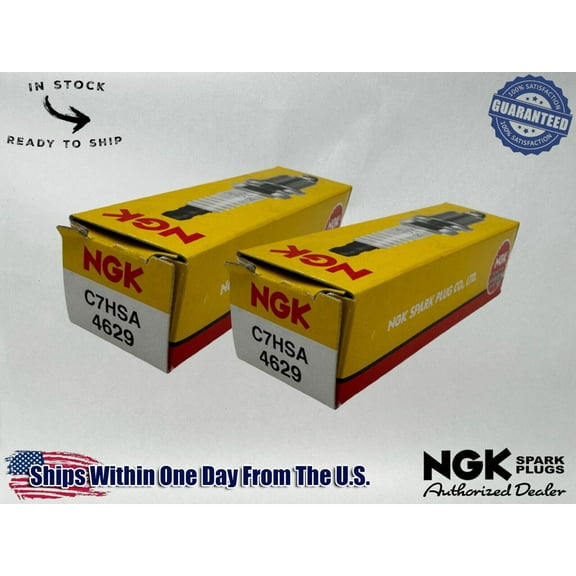 NGK Genuine OEM Authentic Spark Plugs C7HSA - 2 PACK