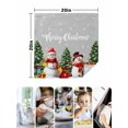 thumbnail image 4 of Gray Christmas Snowman Cloth Napkins Set of 8 Reusable Dinner Napkins, Winter Snowflake Pine Tree Cocktail Napkin Washable Table Napkins for Wedding/Holiday Party/Baby Shower 20"x20", 4 of 7