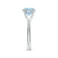 thumbnail image 3 of Angara Natural 1.6 Ct. Aquamarine Solitaire Ring in Sterling Silver for Women (Ring Size: 4), 3 of 9