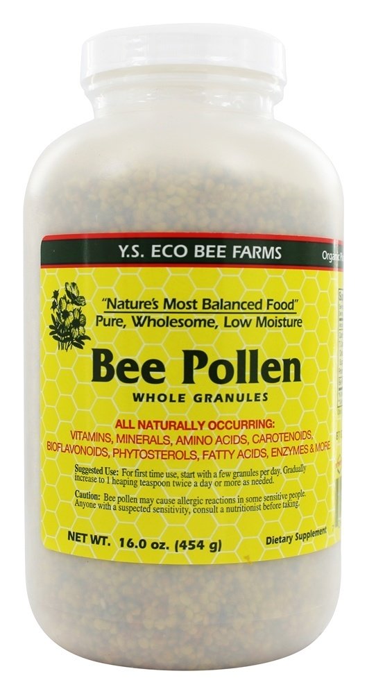 Y S Eco Bee Farms Bee Pollen Whole Granules 16 0 oz 453 g