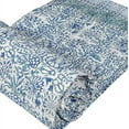 thumbnail image 3 of Yuvancrafts Vintage White Hand Block Floral Print Kantha Cotton Quilt Queen Gentle Cycle, 3 of 3