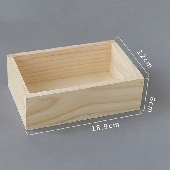 Desktop Bamboo Box Organizer Wooden Storage Box Simple Storage Box