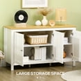 thumbnail image 4 of HOMCOM Storage Cabinet, Buffet Cabinet, Sideboard with Doors, White, 4 of 10
