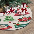 thumbnail image 3 of FMSHPON Christmas Design Elements Xmas Christmas Tree Skirt Stand Mat for Holiday Party Decoration Indoor Outdoor 48 inches, 3 of 3