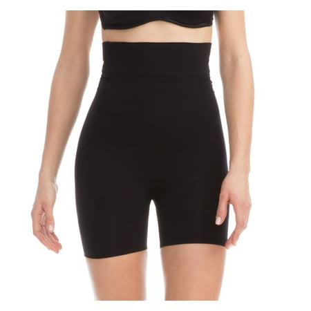 

FarmaCell Shape 602 (Black S) Women s high-waisted shaping control mid-thigh shorts with flat belly effect 100% Made in Italy