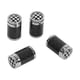 thumbnail image 3 of Tapa del vástago de la válvula de la rueda tapa del vástago de la válvula del neumático 4 piezas de fibra de carbono elegante para el reemplazo del automóvil para Mini ANGGREK Otros, 3 of 8
