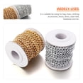 thumbnail image 3 of 1 Roll Aluminium Chain Twisted Link Chains DIY Crafts Chain Bag Garment Chain, 3 of 8
