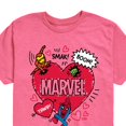 thumbnail image 2 of Marvel - Valentine Heart Scribble - Toddler and Youth Boys Short Sleeve Graphic T-Shirt, 2 of 4