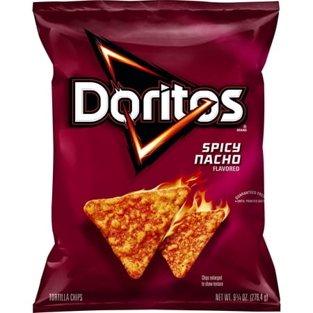 (1PACK),Doritos Spicy Nacho Flavored Tortilla Chips