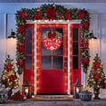 thumbnail image 2 of Cartel de Bienvenida Navideño HOMCDALY Alegre con Luz 30x30 cm Rojo, 2 of 8