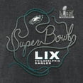 thumbnail image 4 of Men's Fanatics  Heather Charcoal Philadelphia Eagles Super Bowl LIX Big & Tall Local T-Shirt, 4 of 4