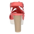 thumbnail image 4 of New Women Breckelles Nella-01 Leatherette Buckle Ankle Strap Lug Chunky Heel, 4 of 5