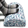 thumbnail image 3 of Feminine Foot Rest, Fashion Cartoon Style Ladies Makeup Items on a Background of Zigzags, Non-Slip Backing Adjustable Ergonomic Memory Foam Leg Support for Office, Cadet Blue Multicolor, by Ambesonne, 3 of 5