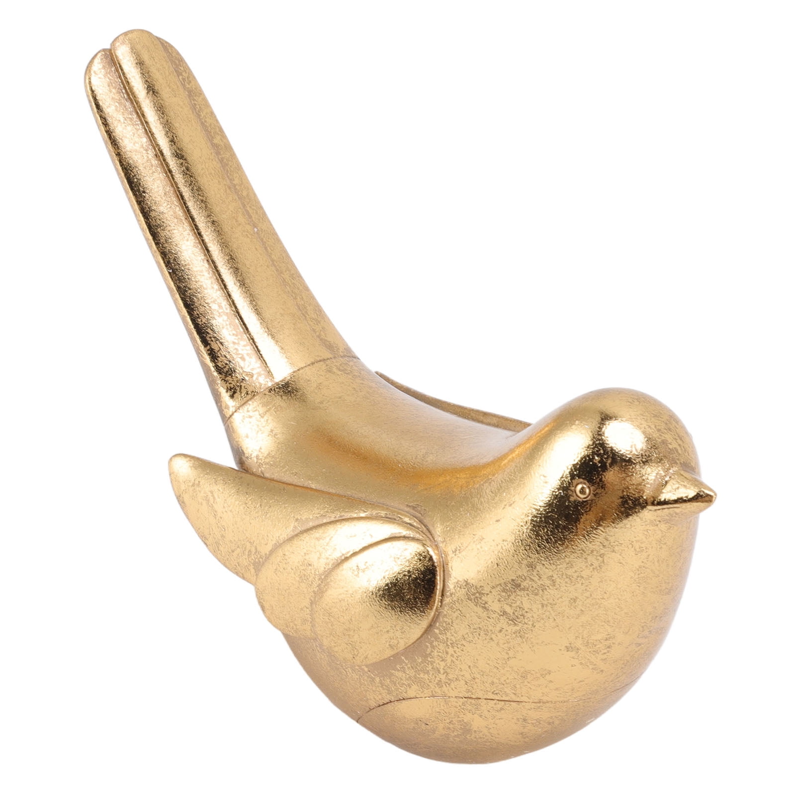 Gold Bird Statues Home Decor, Decorative Effect Resin Bird Statue For