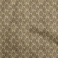 thumbnail image 1 of oneOone Cotton Cambric Brown Fabric Asian Dabu Print Craft Projects Decor Fabric Printed By The Yard 42 Inch Wide, 1 of 4