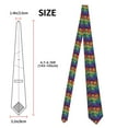 thumbnail image 3 of Gaeub Pride Rainbow Men's Classic Woven Jacquard Necktie Perfect for Weddings & Parties, 3 of 7