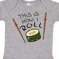 thumbnail image 4 of Inktastic This is How I Roll Cute Sushi Boys or Girls Baby Bodysuit, 4 of 5