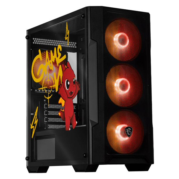 Gabinete XTREME PC GAMING MSI Lucky Edition Mini Torre 4 Fan RGB Negro CXTLUMABK