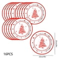 thumbnail image 3 of BPPEG 9 Inch Christmas Paper Plates Disposable Compostable Round Dinnerware Set Soak-Proof 16 Pcs Microwave-Safe Winter Christmas Tree Snowflake, 3 of 7