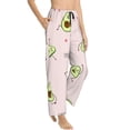 thumbnail image 2 of Balery Avocado Doing Sport Yoga print Women's Pajama Pants,Ultra Lightweight Pjs,Lounge Pant-Large, 2 of 9