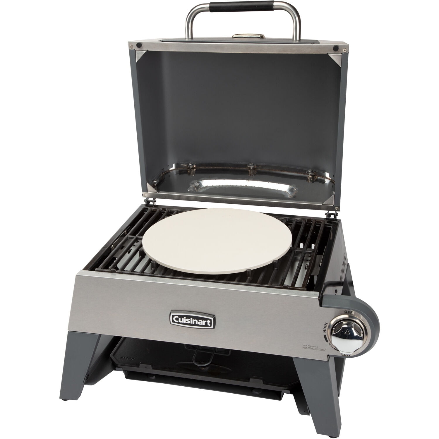 Cuisinart CGG-403 3-in-1 Grill, Griddle and Pizza Oven, Stainless Steel