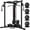 Black Machine/190LB Weight Plates, variant on ALLVIATE Cable Crossover Machine with High and Low Pulley System, Functional Trainer with Pull Up Bars and Optional Bundle, Cable Machine for Home Gym Power Workout,Black