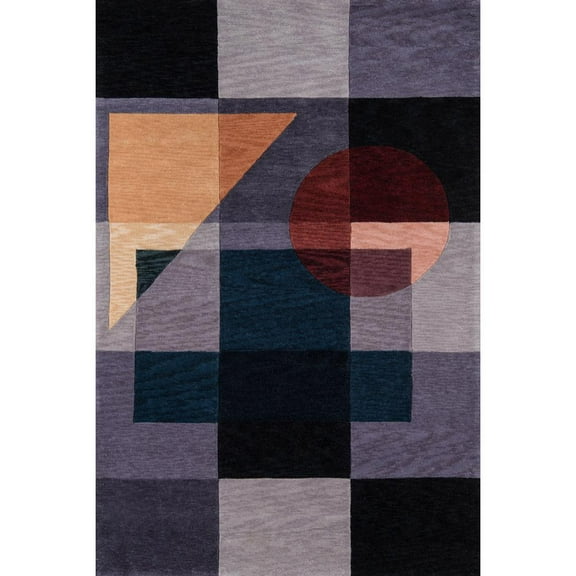 Momeni Rio Polyester Hand Tufted Blue Area Rug 5' X 7'6"