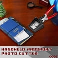 thumbnail image 4 of Handheld Passport Photo Cutting Machine Photo ID Die Cutting Machine Hole Punch Suitable for Office(9.06x3.54x2.56 Inch), 4 of 5