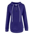 thumbnail image 7 of Holiday Deals! Borniu Hoodies for Women, Sweatshirt for Women Hooded Solid Color Long-sleeved Sweatshirt Casual Blouse Pullover Tops Clearance, 7 of 7