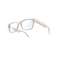 thumbnail image 2 of weariQ Smart Audio Glasses - 10H Playtime, HD UV Lenses & Hands-Free Calls IPX4 Water-Resistant (Chalky Grey with Clear Bluelight Lens), 2 of 10