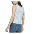 thumbnail image 2 of DKNY JEANS Womens White Ribbed Tie Front Pullover Tie Dye Sleeveless Crew Neck Tank Top XS, 2 of 4