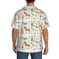 thumbnail image 5 of Disketp Men's Hawaiian On The Farm Print Shirts Button Down Holiday Beach Shirts-XX-Large, 5 of 7