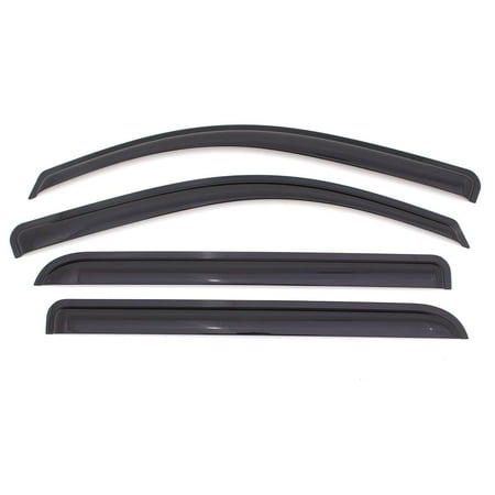 Sedan Door Seals - ICBEAMER 4 pcs Side Window Visors Deflectors For 2004-09 Toyota Prius 4 Doors Sedan Vent Visor Sun/ Rain Guard Set