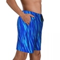 thumbnail image 4 of Swimsuits Blue Wave Gym Shorts Summer Abstract Print Hawaii Board Short Pants Men Printed Sports Fitness Quick Dry Swim Trunks, 4 of 5