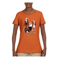 thumbnail image 2 of If It's Not a Bassett Hound Its Just a Dog Gift | Womens Dog Lover Graphic T-Shirt, Orange, X-Large, 2 of 3