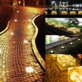 thumbnail image 5 of 7 x 7 x 5 cm 4 Pack Warm White PVC Solar Bricks with Light Sensor, On/Off Solar Lights for Garden Path, Lawn, Yard, Patio, Pond, 5 of 5