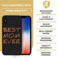 thumbnail image 7 of Case Yard Wooden Case for iPhone-XS-Max Soft TPU Silicone cover Slim Fit Shockproof Wood Protective Phone Cover for Girls Boys Men and Women Supports Wireless Charging Best Mom Ever Design, 7 of 7