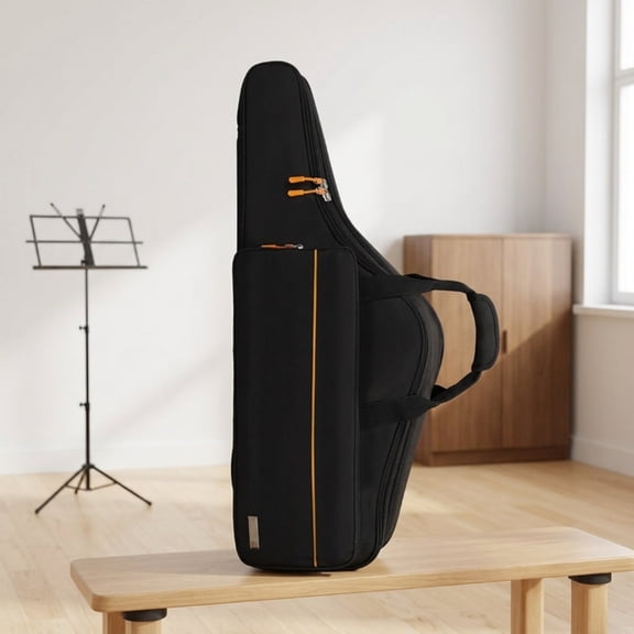 koolsoo Tenor Saxophone Case Gig Bag Backpack Durable Nylon Exterior Thick Padding for Musicians Band Practice Travel