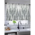 thumbnail image 5 of Sheer Curtains 54 Inch Length, Sage Green Grey Vintage Semi Sheer Curtains Light Filtering Window Treatment, Retro Abstract Art Privacy Voile Drapes for Living Room Bedroom 52x54 Inch, 5 of 7